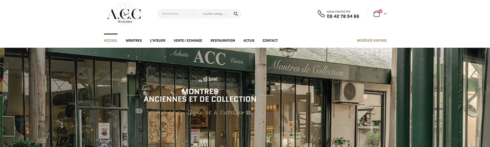 Création du site ACC Montres Versailles