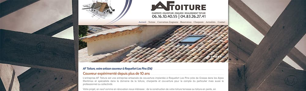 Création du site web AF Toiture