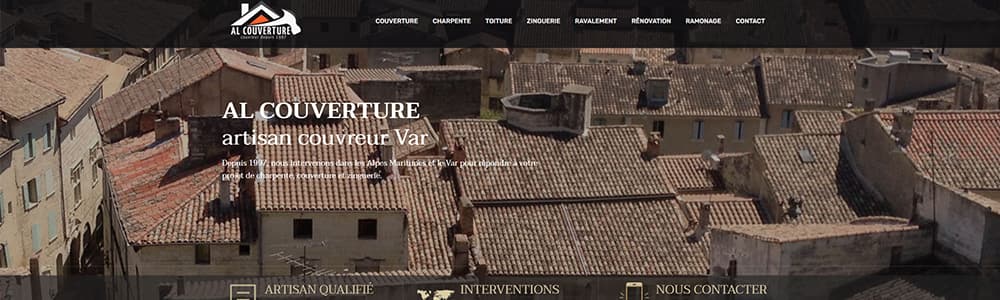 Création du site web AL Couverture