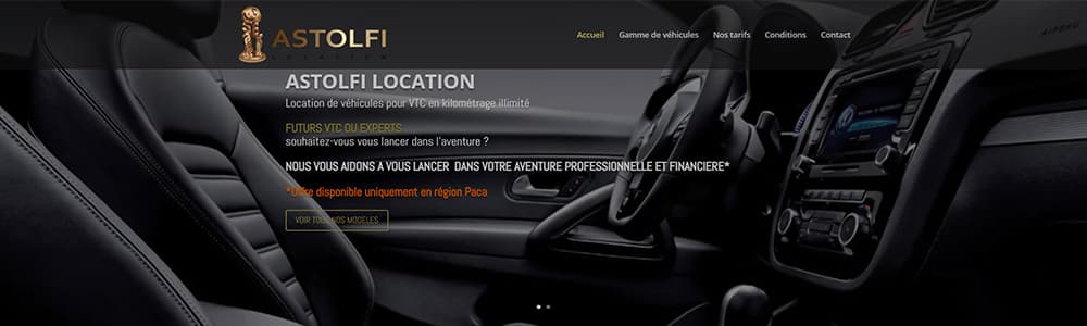 Location du site Astolfi VTC