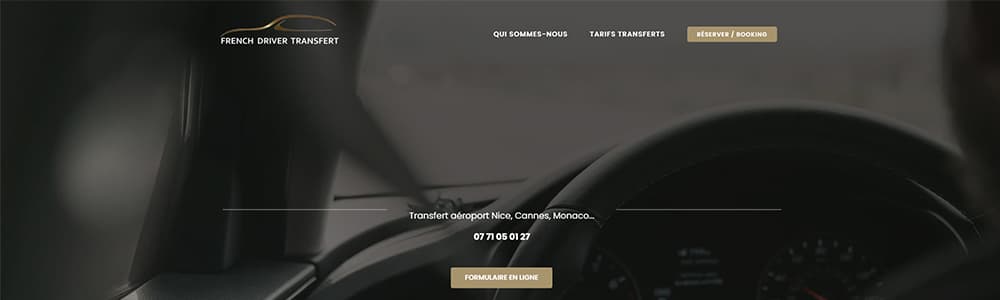 Création du site French Driver Transfert