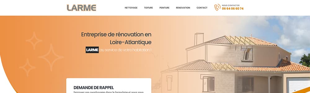 Création du site Larme