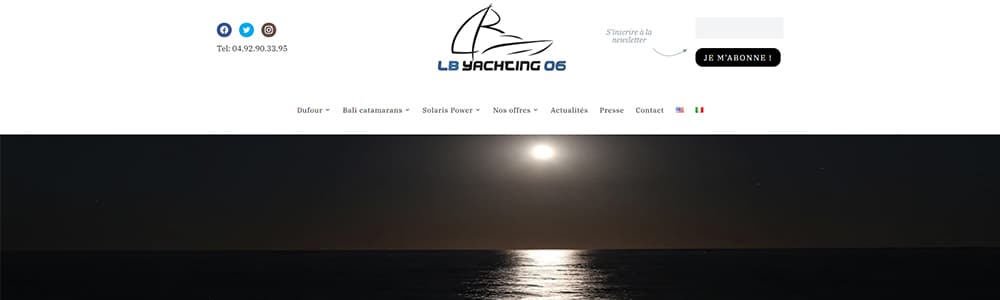 Création du site LB Yachting