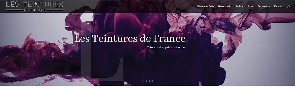 Création du site Les Teintures de France