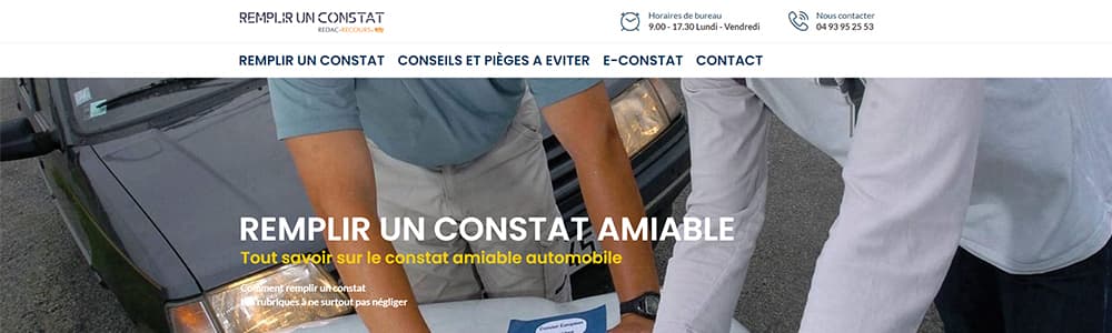 Création du site Remplir un Constat